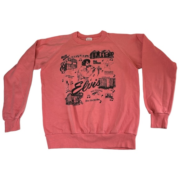 Vintage Rich Tee’s Sportswear by Jennifer Dawn INC. Elvis Graphic Sweatshirt - Picture 1 of 8